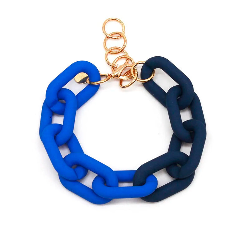 Colorful Acrylic Chunky Chain Bracelets Punk Jewelry