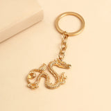 Vintage Dragon Pendants Keyring Alloy Keychain Retro Jewelry For Men Gift