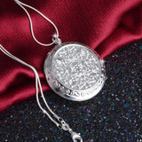 Vintage Earl Palace 925 Silver Chain Locket Pendant Necklace