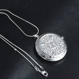 Vintage Earl Palace 925 Silver Chain Locket Pendant Necklace