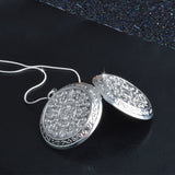 Vintage Earl Palace 925 Silver Chain Locket Pendant Necklace
