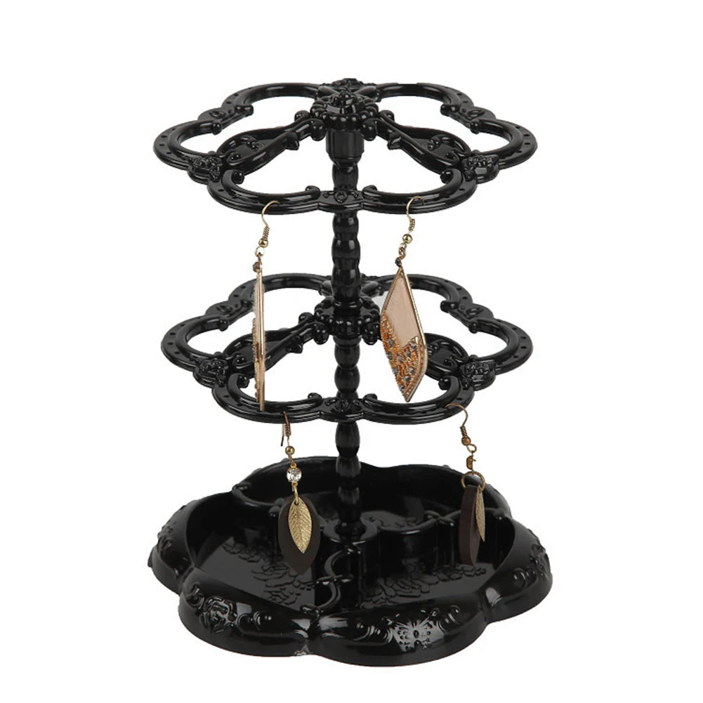 Vintage Earring Jewelry Organizer Ring Holder Tray