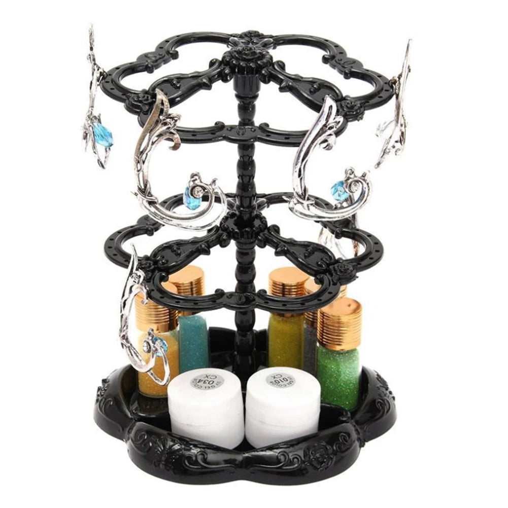 Vintage Earring Jewelry Organizer Ring Holder Tray