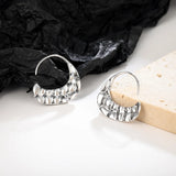 Vintage Lozenge Shaped Earrings 925 Sterling Silver Jewel