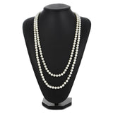 Vintage Freshwater Pearl Necklace Beaded Choker for Women Girls