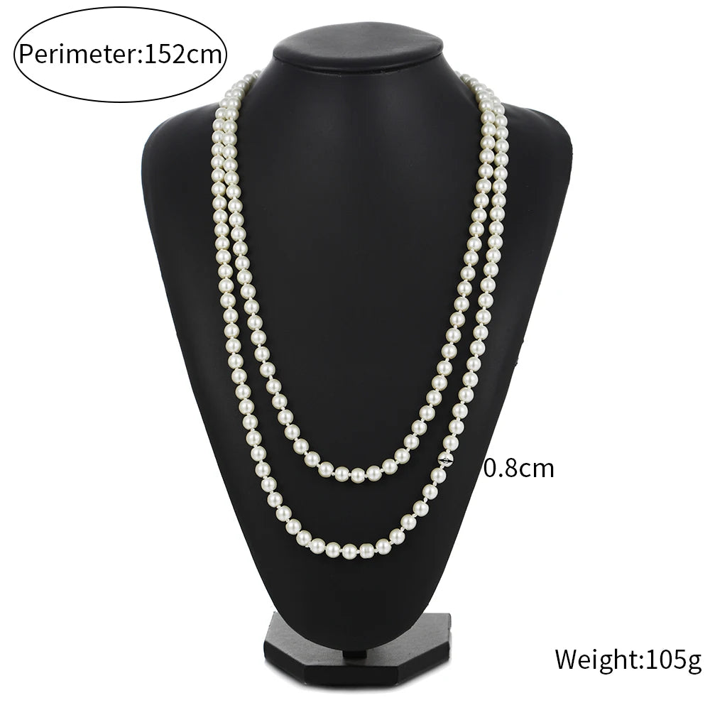Vintage Freshwater Pearl Necklace Beaded Choker for Women Girls