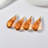 Vintage Resin Smudging Drop Pendant Ear Stud Accessories