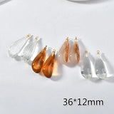 Vintage Resin Smudging Drop Pendant Ear Stud Accessories