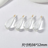 Vintage Resin Smudging Drop Pendant Ear Stud Accessories