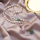 Vintage Reiki Healing Jades Stone Choker Necklaces
