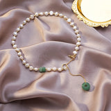 Vintage Reiki Healing Jades Stone Choker Necklaces