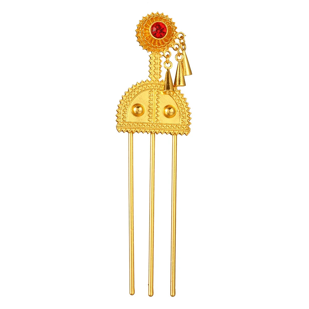 Vintage Ethiopian Hair Sticks African Bridal Wedding Hairpins Hair Clip