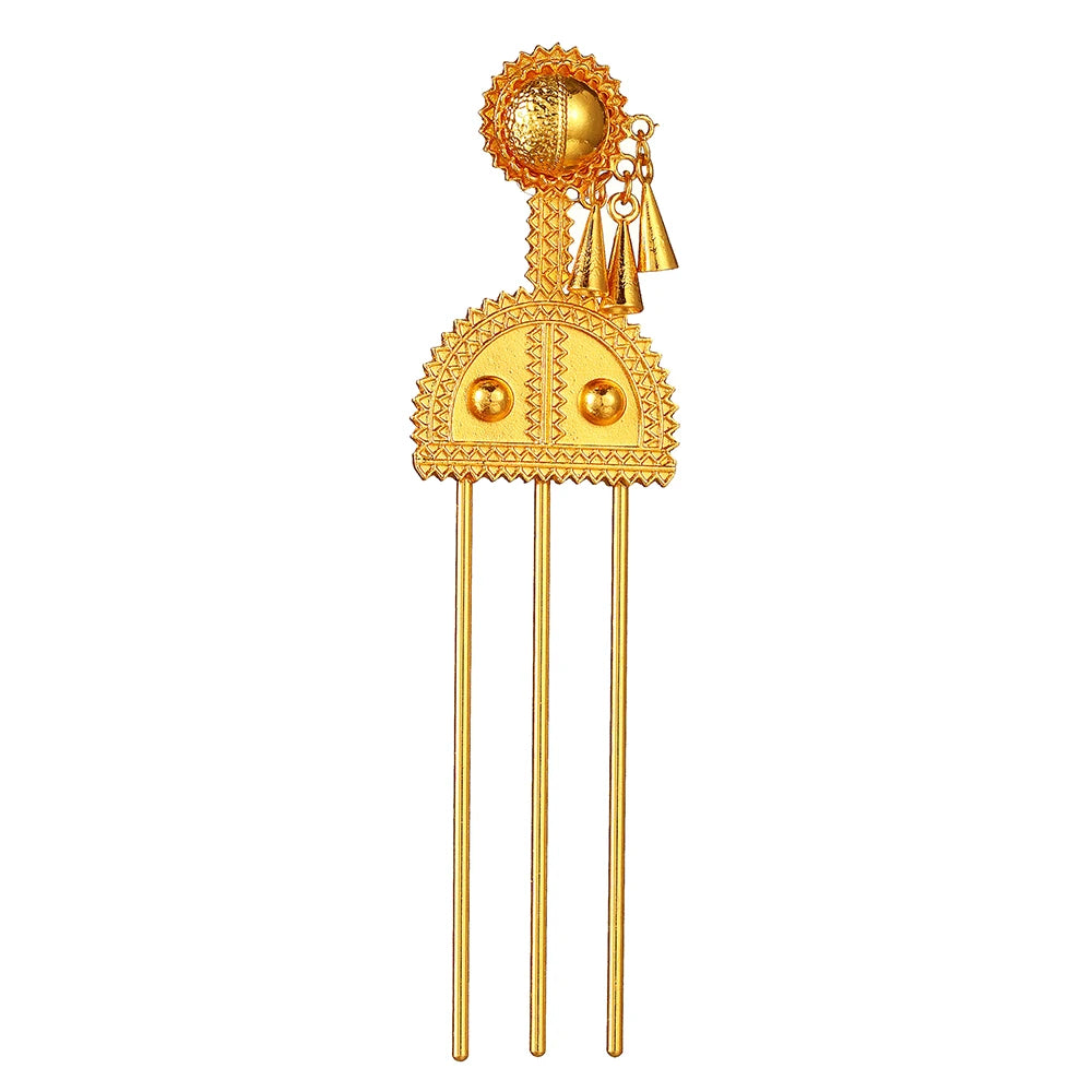 Vintage Ethiopian Hair Sticks African Bridal Wedding Hairpins Hair Clip