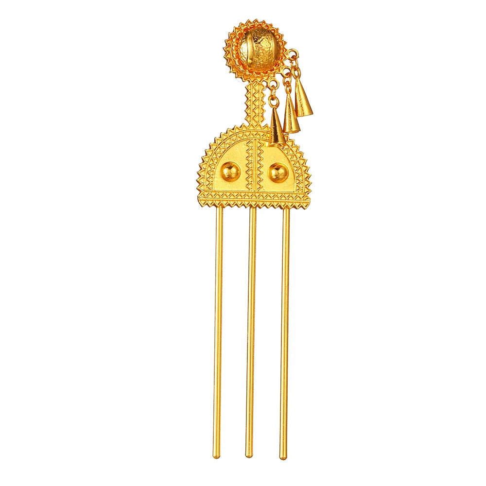 Vintage Ethiopian Hair Sticks African Bridal Wedding Hairpins Hair Clip