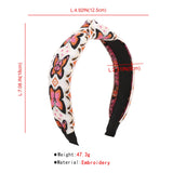 Ethnic Embroidery Butterfly Hairband Turban Headwear