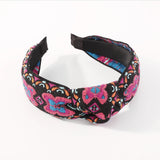 Ethnic Embroidery Butterfly Hairband Turban Headwear