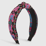 Ethnic Embroidery Butterfly Hairband Turban Headwear