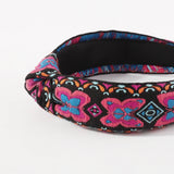 Ethnic Embroidery Butterfly Hairband Turban Headwear