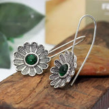 Vintage Ethnic Flower Drop Hanging Earring for Women Trend