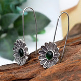 Vintage Ethnic Flower Drop Hanging Earring for Women Trend