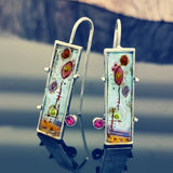 Vintage Ethnic Flower Drop Hanging Earring for Women Trend