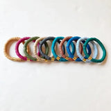 Vintage Ethnic Style Copper Alloy Bracelet Silicone Elastic Bangle