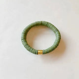 Vintage Ethnic Style Copper Alloy Bracelet Silicone Elastic Bangle