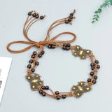 Vintage Ethnic Style Woven Waist Chain Women Butterfly Decor Bohemian DIY