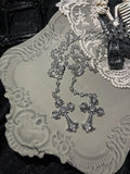 Vintage Gothic Punk Cross Pendant Necklace Halloween Gift
