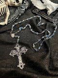 Vintage Gothic Punk Cross Pendant Necklace Halloween Gift