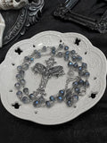 Vintage Gothic Punk Cross Pendant Necklace Halloween Gift