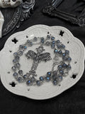Vintage Gothic Punk Cross Pendant Necklace Halloween Gift