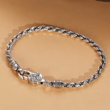 Vintage National Style Vajra Twisted Bracelet Men's Jewelry