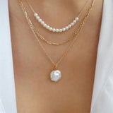 Vintage Punk Thick Chain Head Coin Lock Pendant Necklace For Women