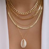 Vintage Punk Thick Chain Head Coin Lock Pendant Necklace For Women
