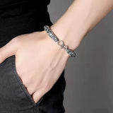 Vintage Silver Gothic Dragon Bracelet