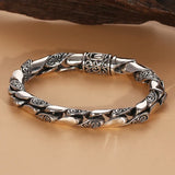 Vintage Pattern Cylinder Twist Pin Buckle Bracelet