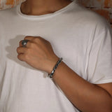Vintage Pattern Cylinder Twist Pin Buckle Bracelet
