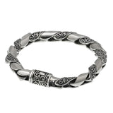 Vintage Pattern Cylinder Twist Pin Buckle Bracelet