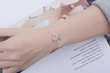 Vintage Crystal Wedding Jewelry 925 Silver Dream Catcher Feather Bracelet