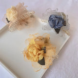 Vintage Flower Hair Clip Mesh Flower Hair Claw Clip