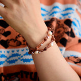 Vintage Freshwater Pearl Antique Beads Bracelet Friendship Wrap Bracelet
