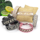 Vintage Friendship Bracelet Hand-woven Tassel Embroidery Gift
