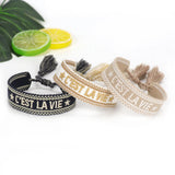 Vintage Friendship Bracelet Hand-woven Tassel Embroidery Gift