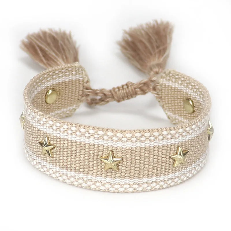 Vintage Friendship Bracelets Woven Arm Stacked Bracelet Jewelry Gift