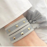 Vintage Friendship Bracelets Woven Arm Stacked Bracelet Jewelry Gift