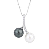 Vintage Fritillary Pearl Pendant Necklace Boho Charms Gift