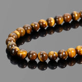 Vintage Tiger's Eye Stone Beads Handmade Rosary Bracelet