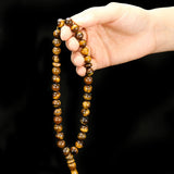 Vintage Tiger's Eye Stone Beads Handmade Rosary Bracelet