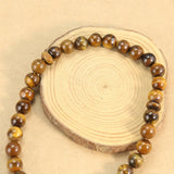 Vintage Tiger's Eye Stone Beads Handmade Rosary Bracelet